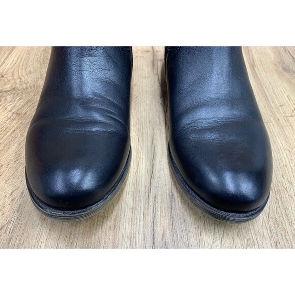 Franco Sarto Women's Kampton Black Leather Ankle Booties  Minimalist Size 9.5 M - Picture 6 of 16
